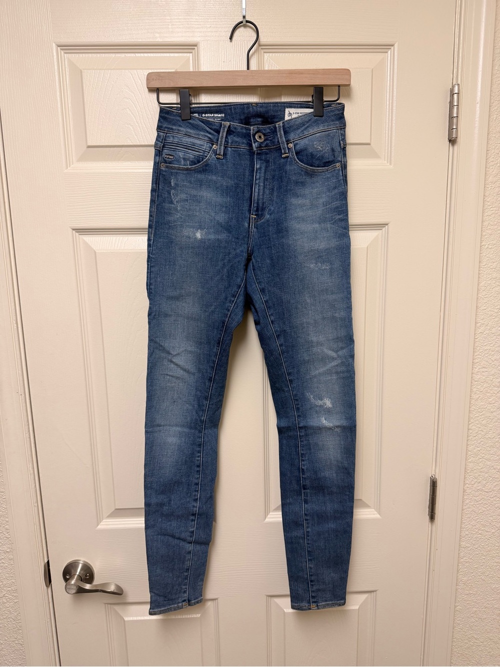 G-Star Raw Men's Skinny Jeans in Medium Blue Wash